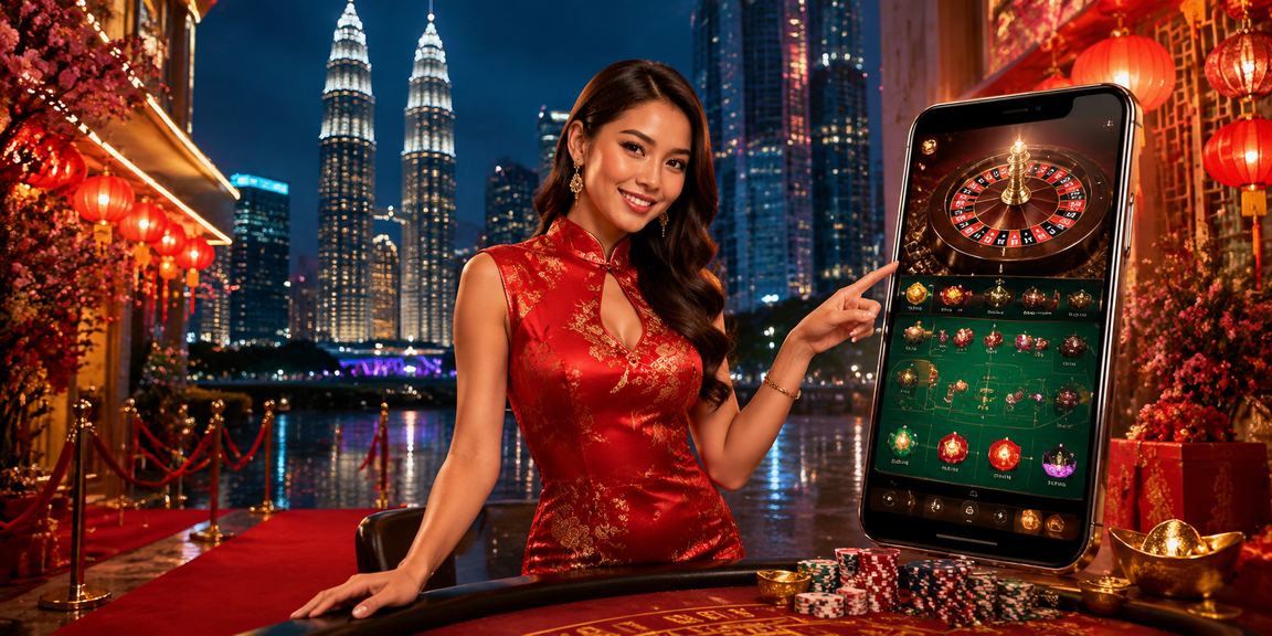 mk4 mobile app interface with Kuala Lumpur casino background
